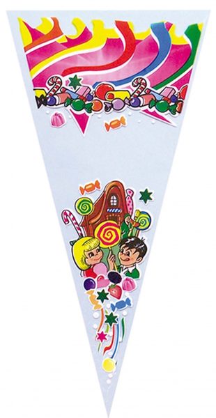 1563 Cone Bag 20X40 Chocolate House 100U