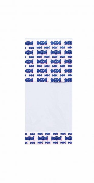 40790 Rectangular Bag 10X25 Blue Candy 100U