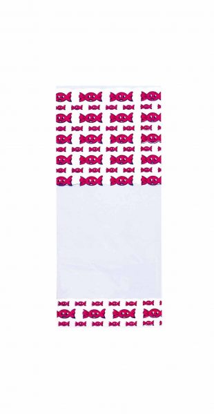 40791 Rectangular Bag 10X25 Pink Candy 100U