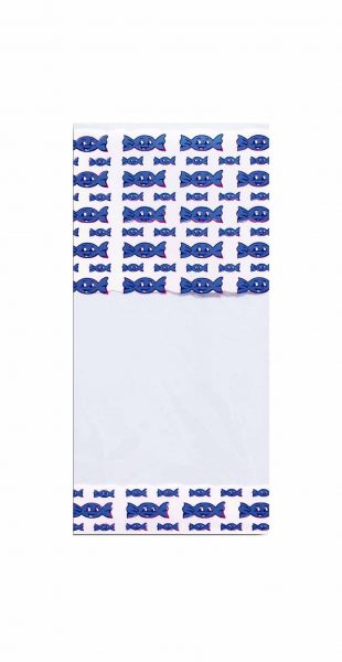 40806 Rectangular Bag 12X25 Blue Candy 100U