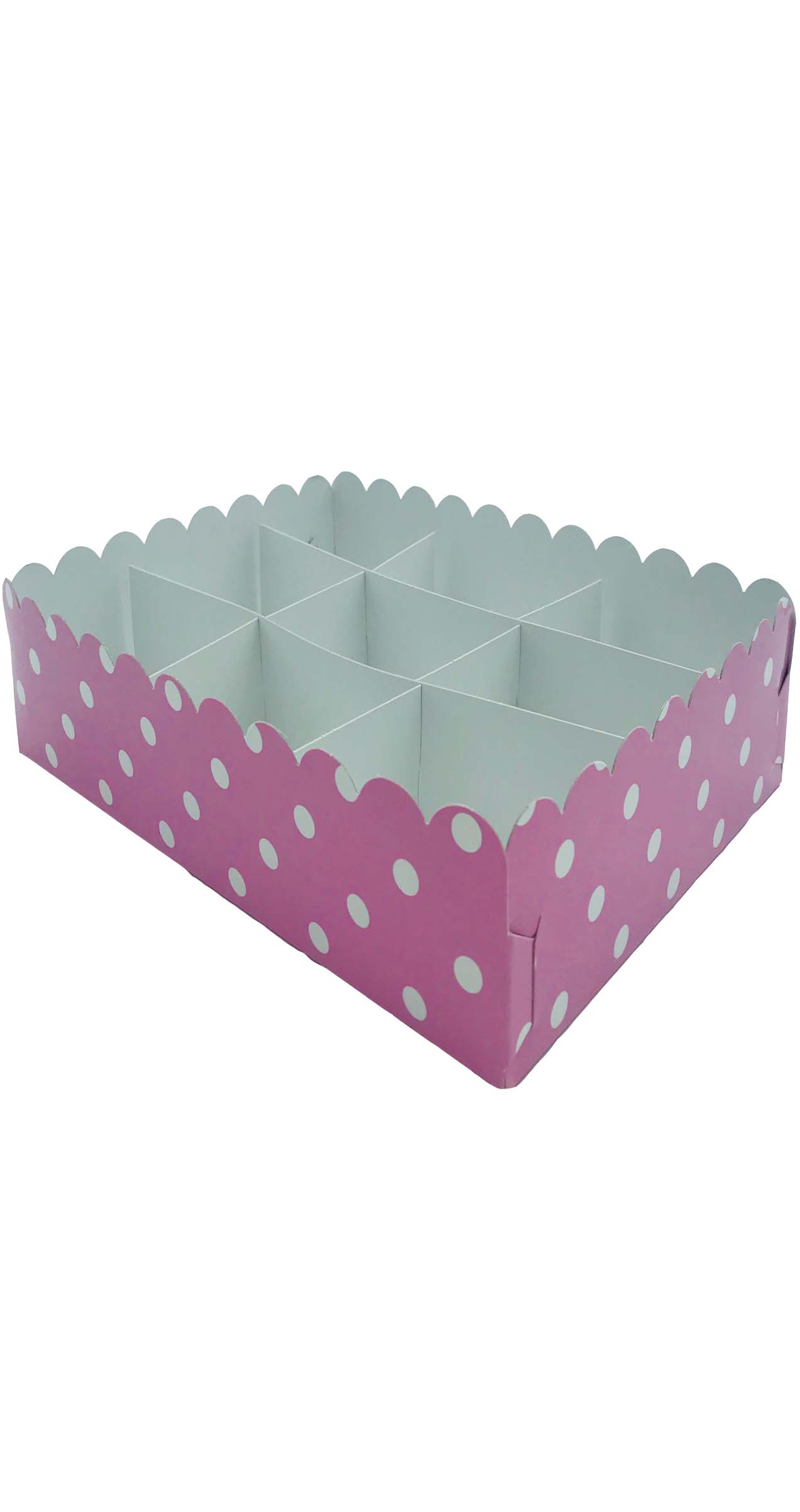 50394 Bandeja Modular 9 Compartimentos Lunares Rosa Pastel 1U